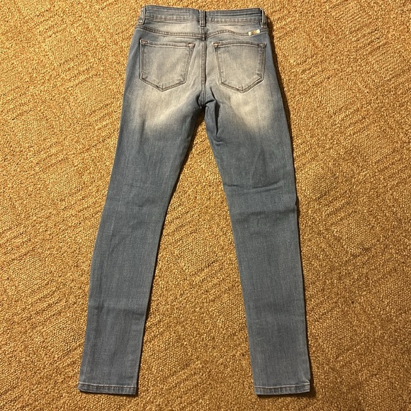 Kancan Distressed Skinny Jeans Size 24 (1) - Picture 6 of 7